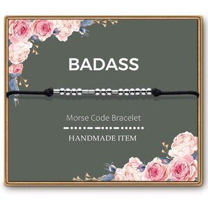 Morse Code Bracelets Inspirationaln Adult Stocking Stuffers for Teen for women